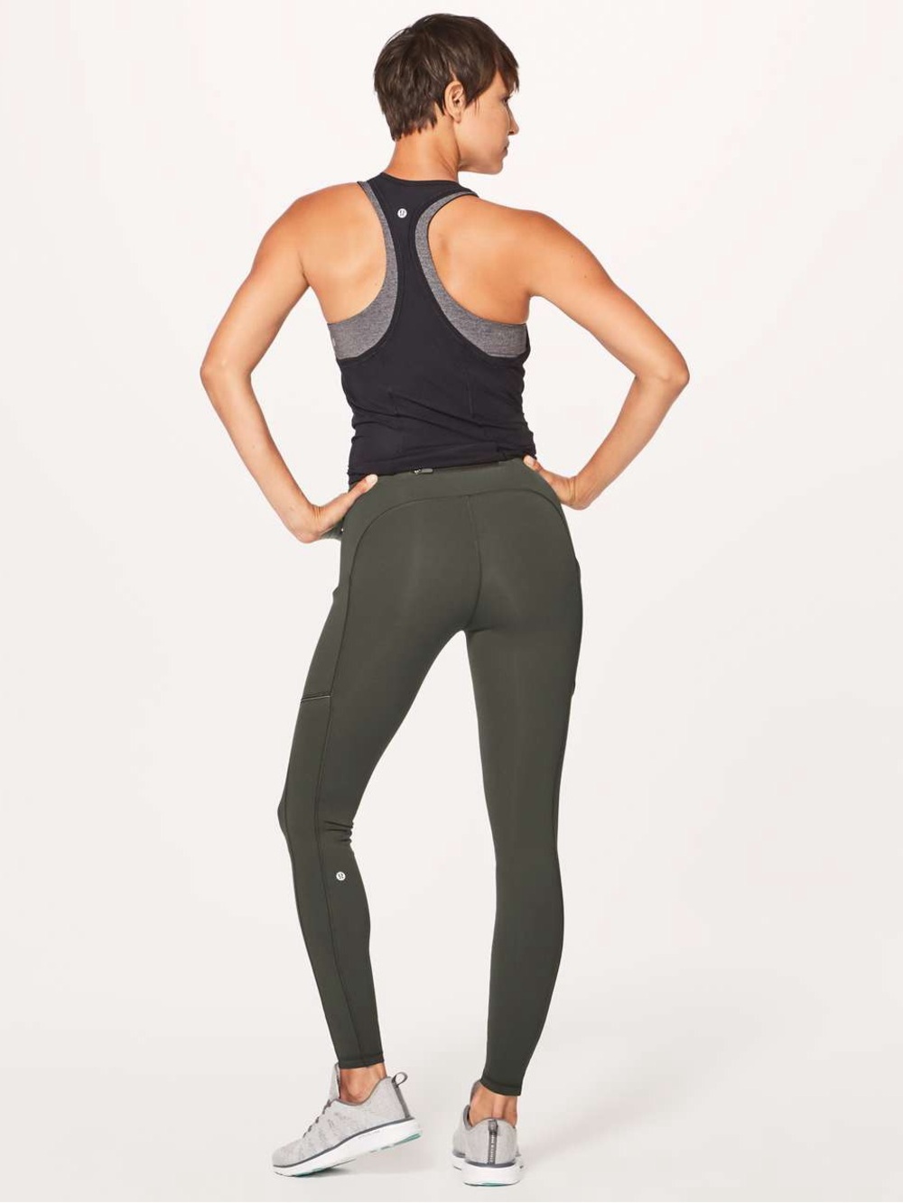 Lululemon Speed Up Tight Full-On Luxtreme Olive Active Leggings Size 4 - Picture 7 of 10